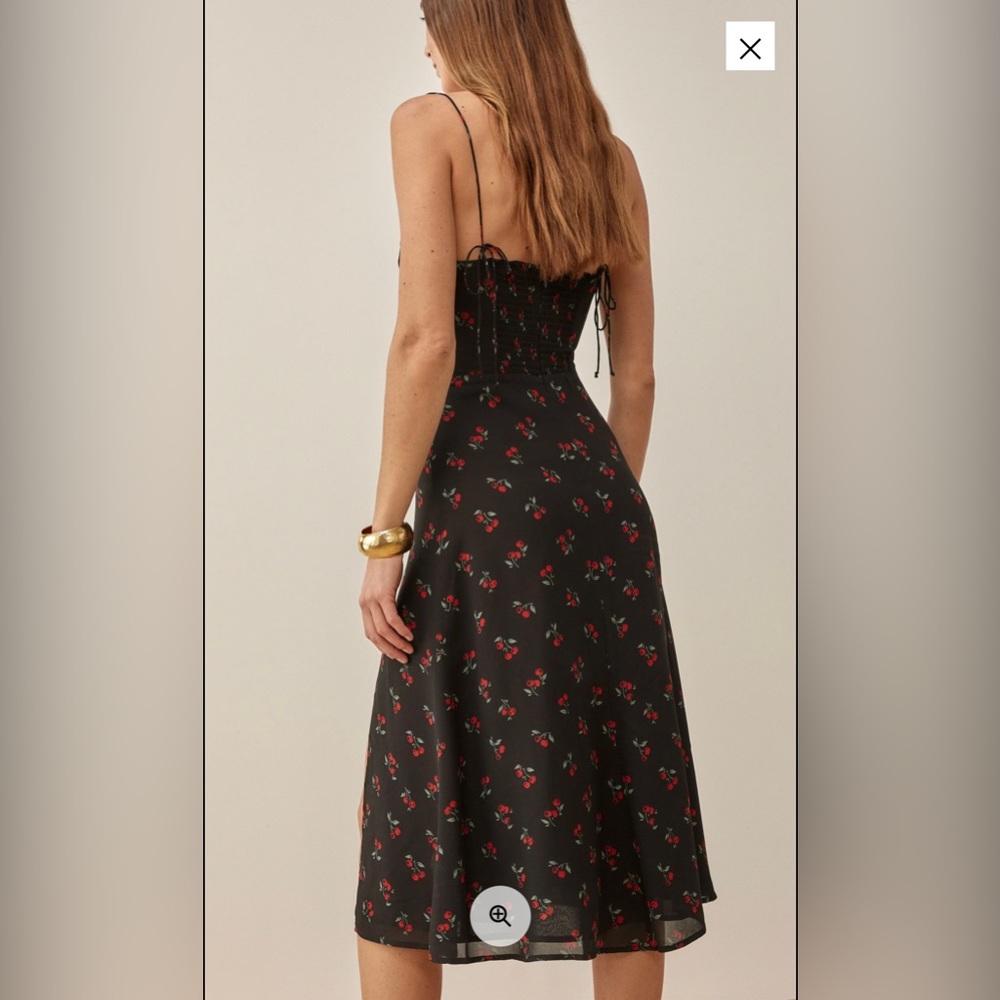 Reformation Juliette Dress Black Cherry